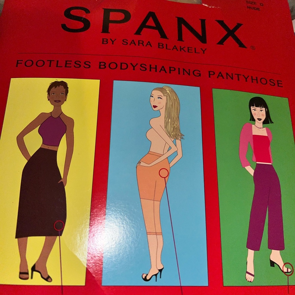 Size D nude footless body shaping pantyhose spanx Sara Blakely new in bag